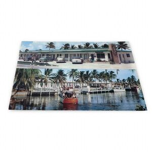 Unused Vintage Seacourt Motel Miami Beach Florida AAA Multi View Postcard Dexter